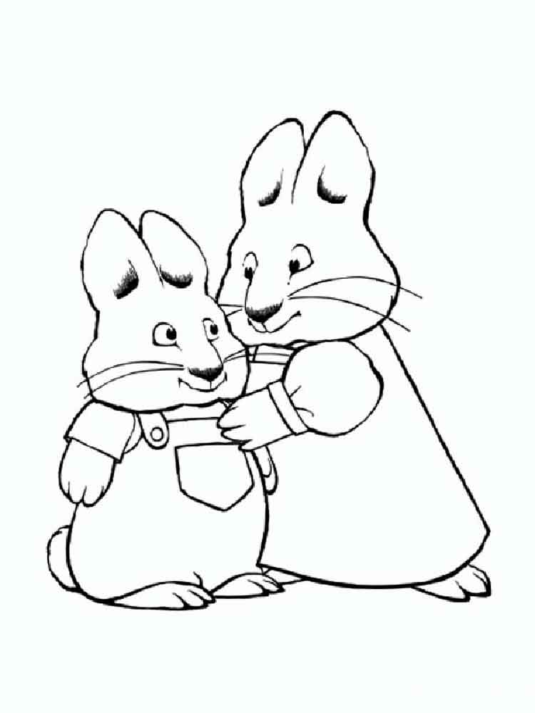 Max and Ruby 3 coloring page