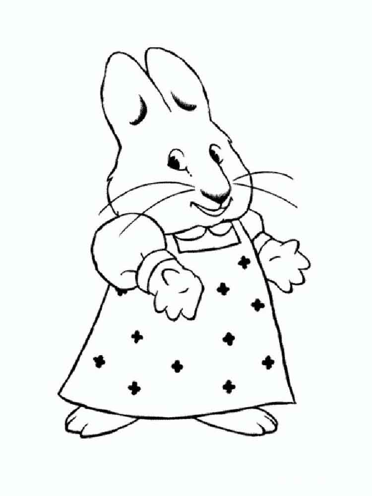 Max and Ruby 6 coloring page