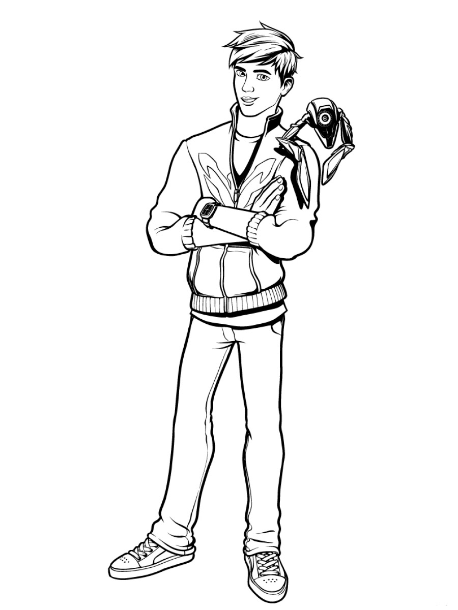 Max Steel 4 coloring page