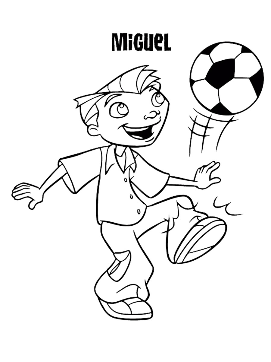 Miguel coloring page