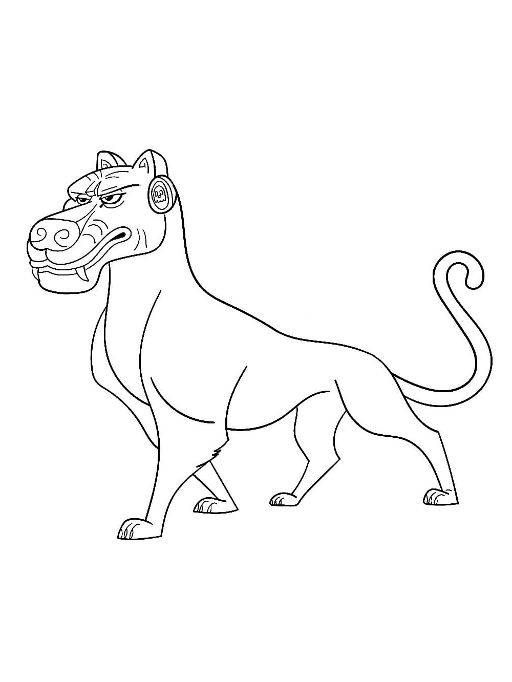 Maya and the Three 3 coloring page