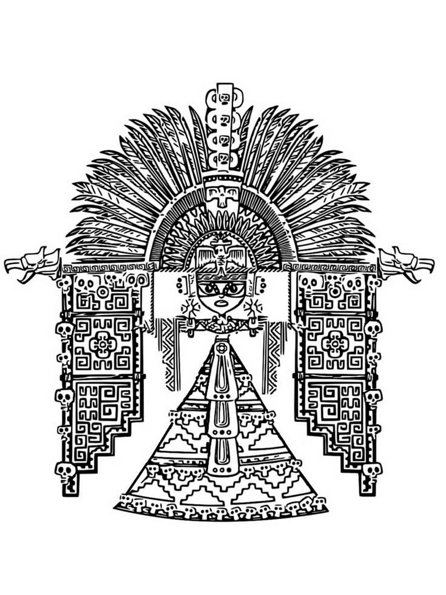 Maya and the Three 5 coloring page