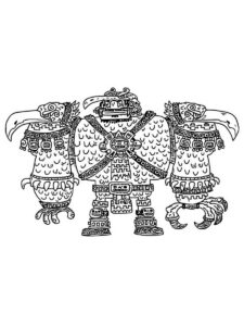 Maya and the Three 6 coloring page