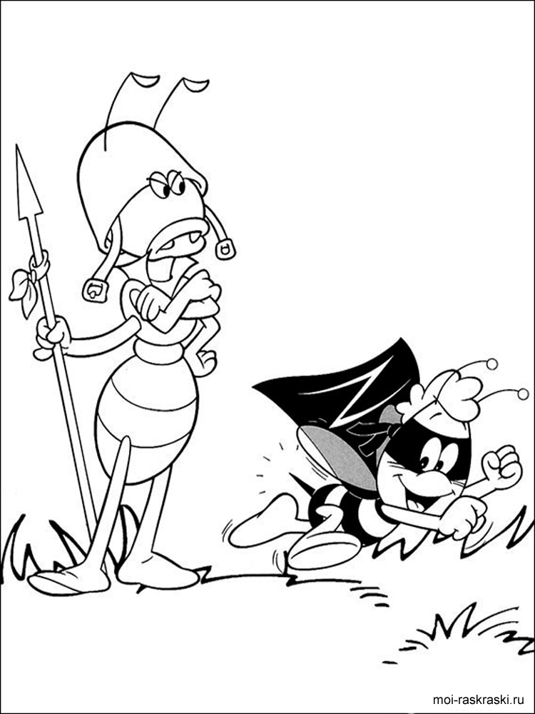 Maya the Bee 36 coloring page