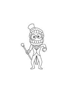Caine coloring page