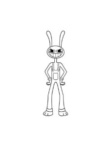 Evil Jax coloring page