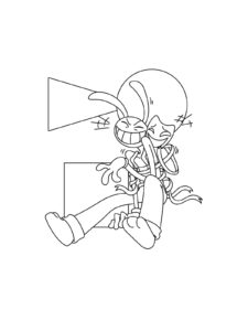 Jax and Gangle coloring page