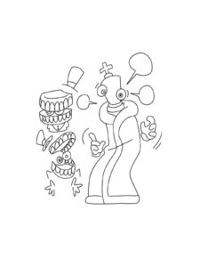 Kinger and Caine coloring page