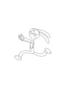 Jax is running coloring page