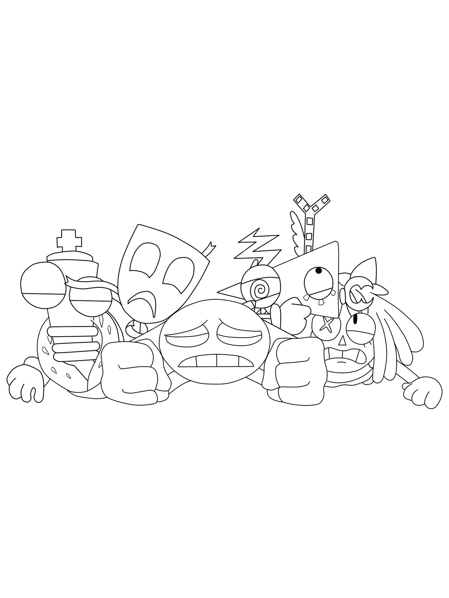 Funny The Amazing Digital Circus coloring page