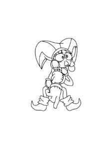 Pomni 4 coloring page