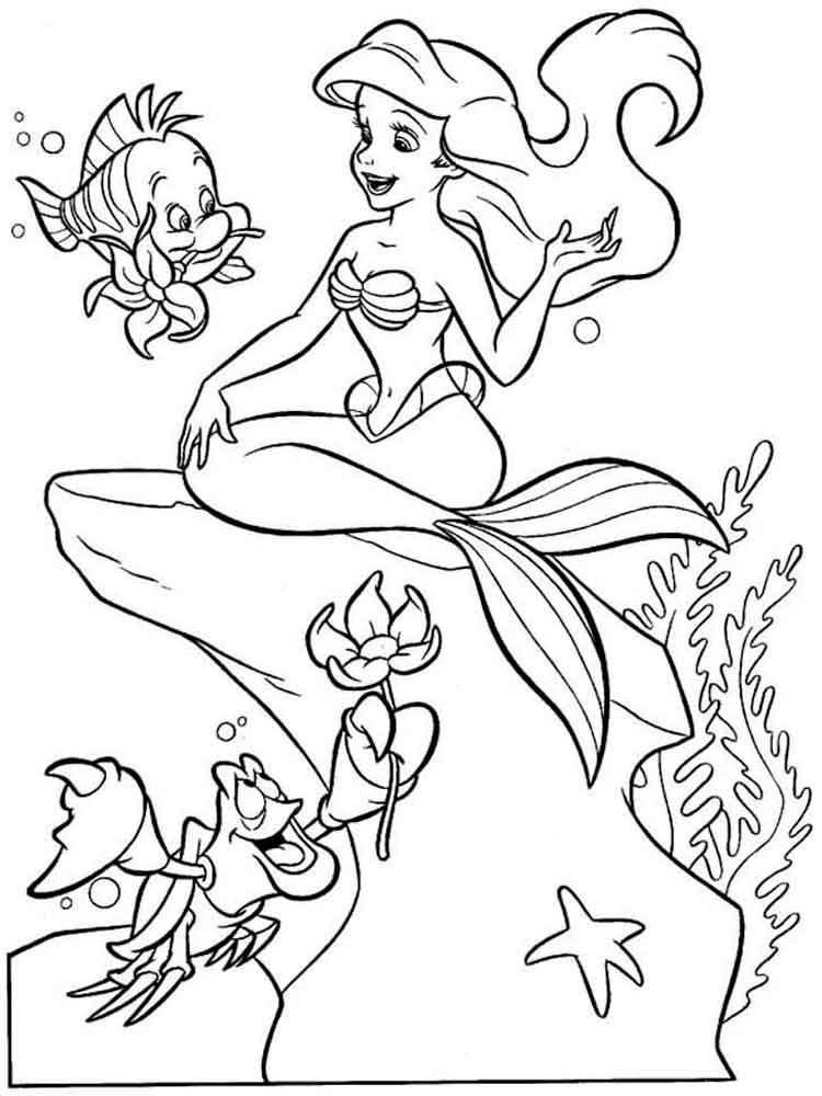 The Little Mermaid 80 coloring page