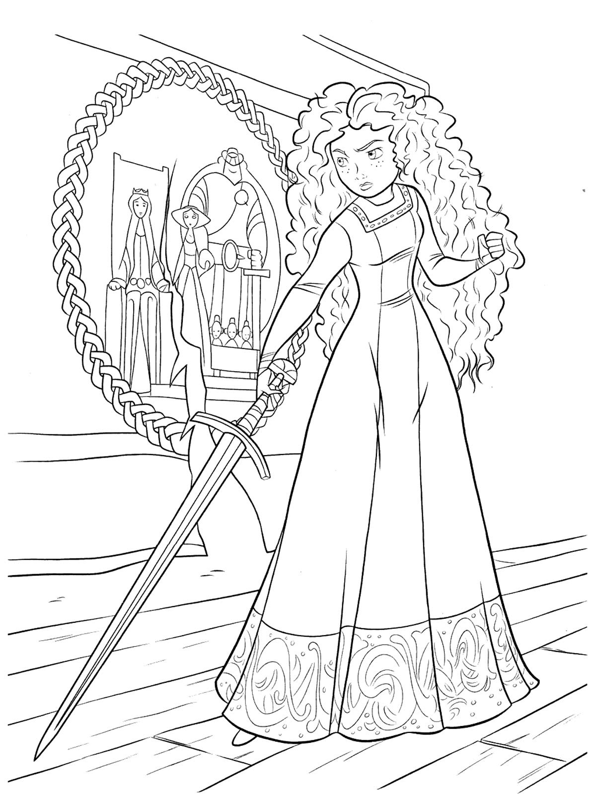Merida 2 coloring page