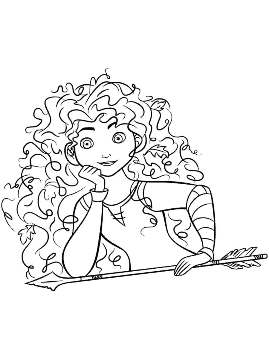 Merida 5 coloring page