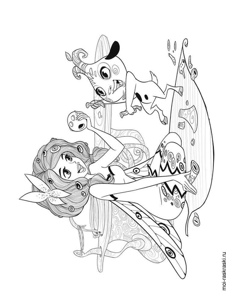 Mia and Me 17 coloring page