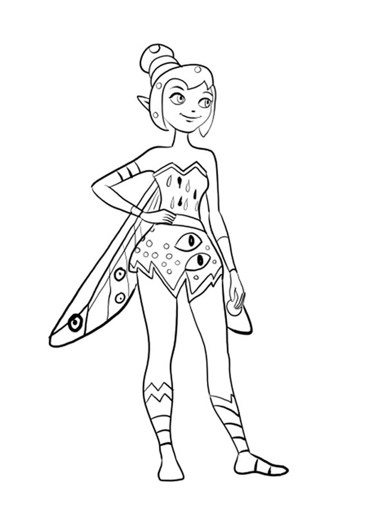 Mia and Me 3 coloring page