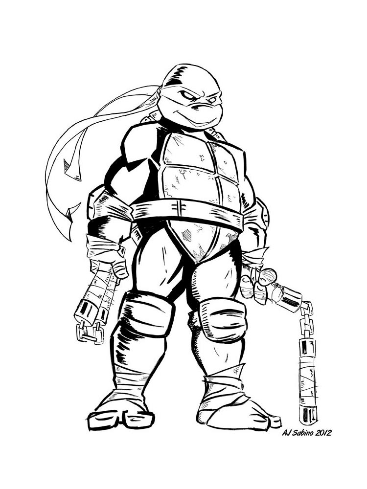 Michelangelo 2 coloring page