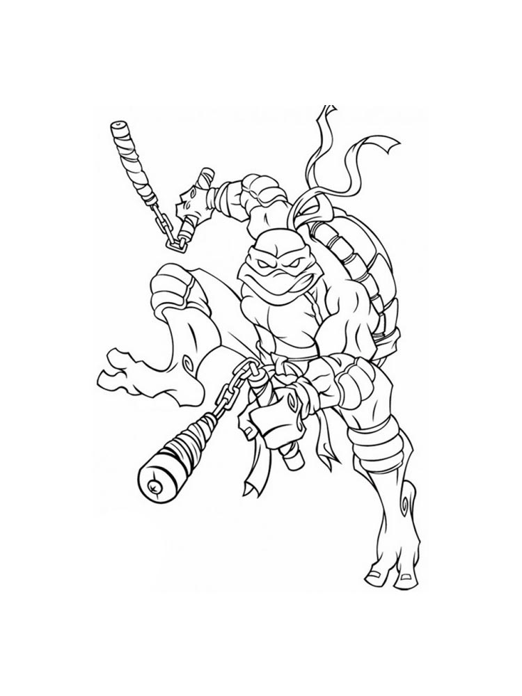 Michelangelo 3 coloring page