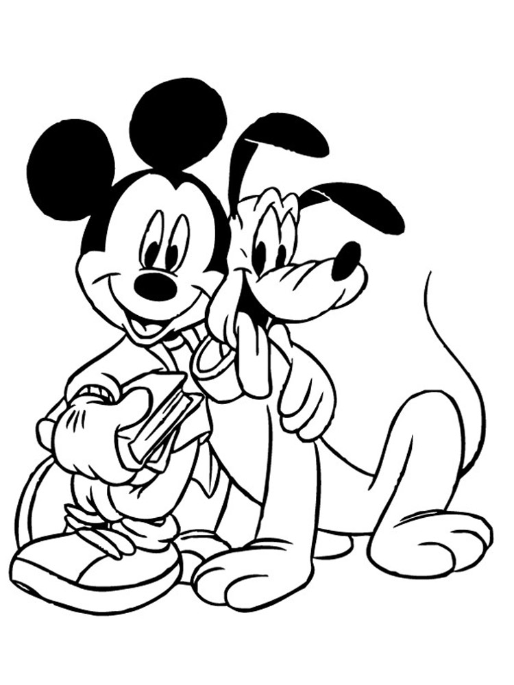 Mickey Mouse 1 coloring page