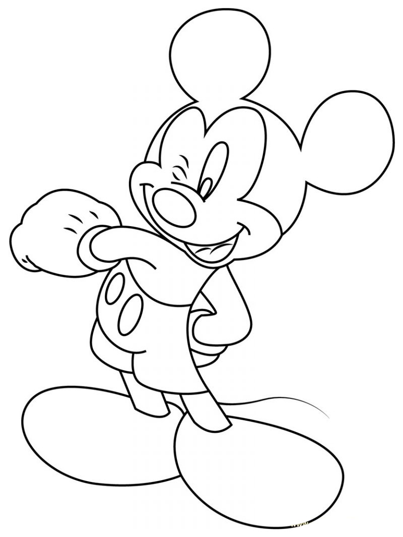 Mickey Mouse 20 coloring page