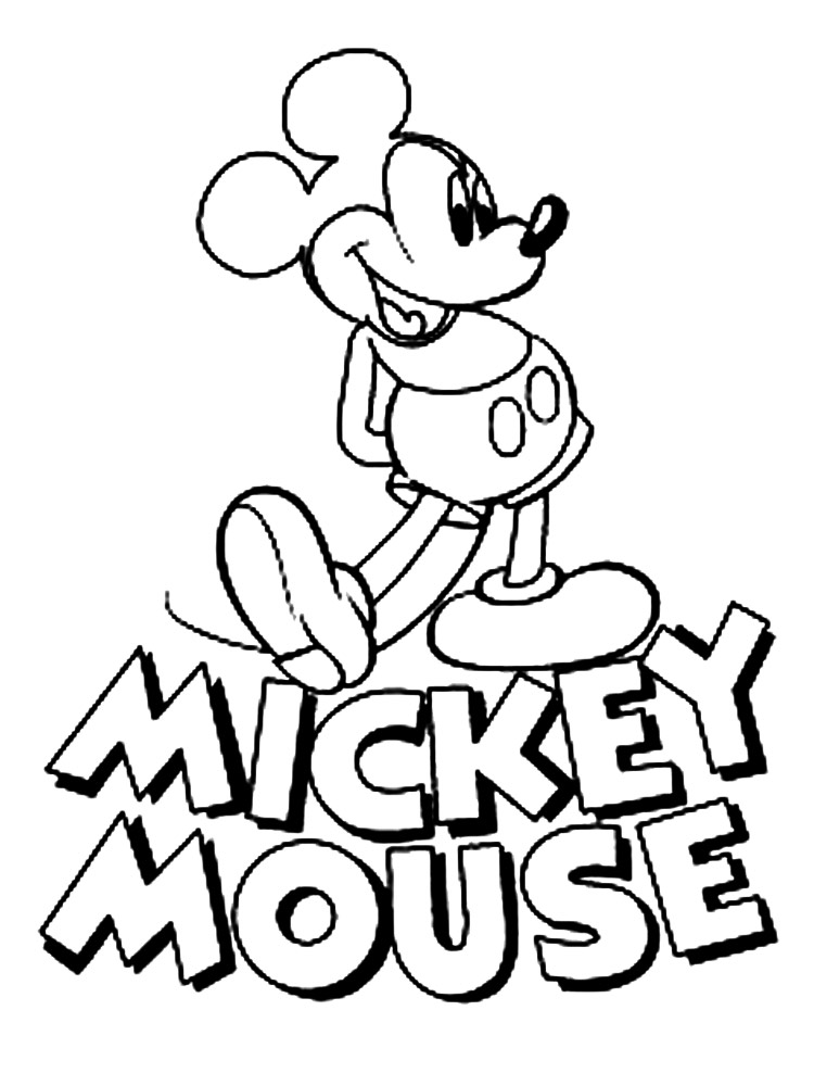 Mickey Mouse 3 coloring page