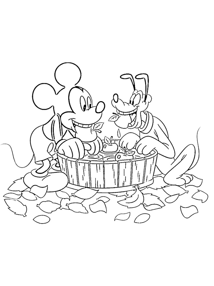 Mickey Mouse 4 coloring page