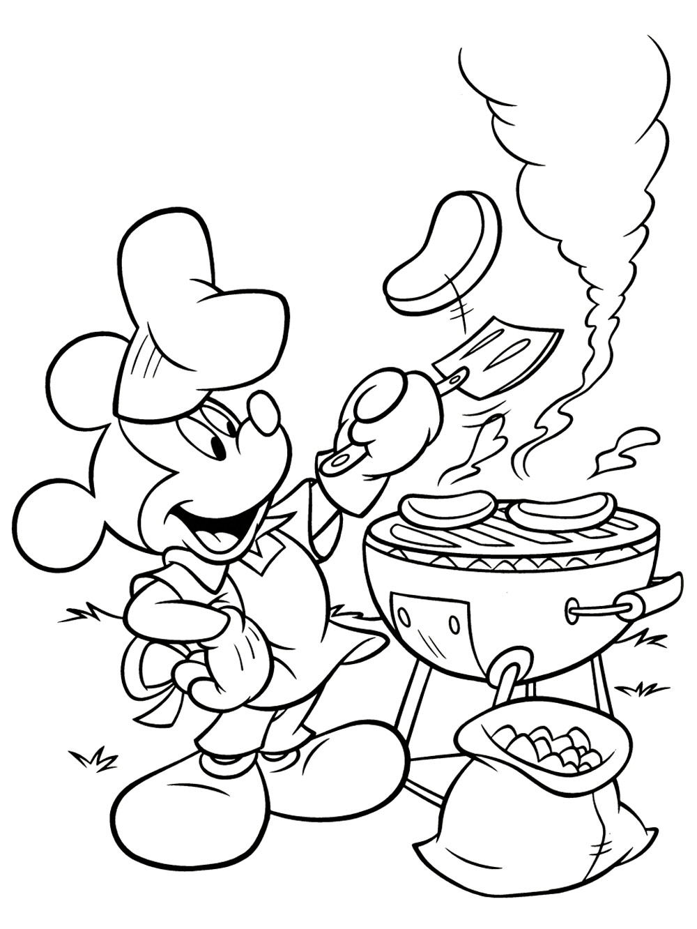Mickey Mouse 5 coloring page
