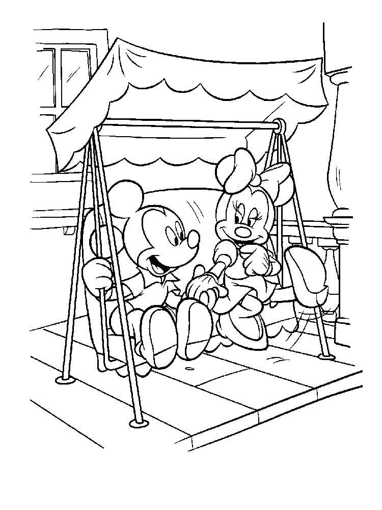 Mickey Mouse 50 coloring page