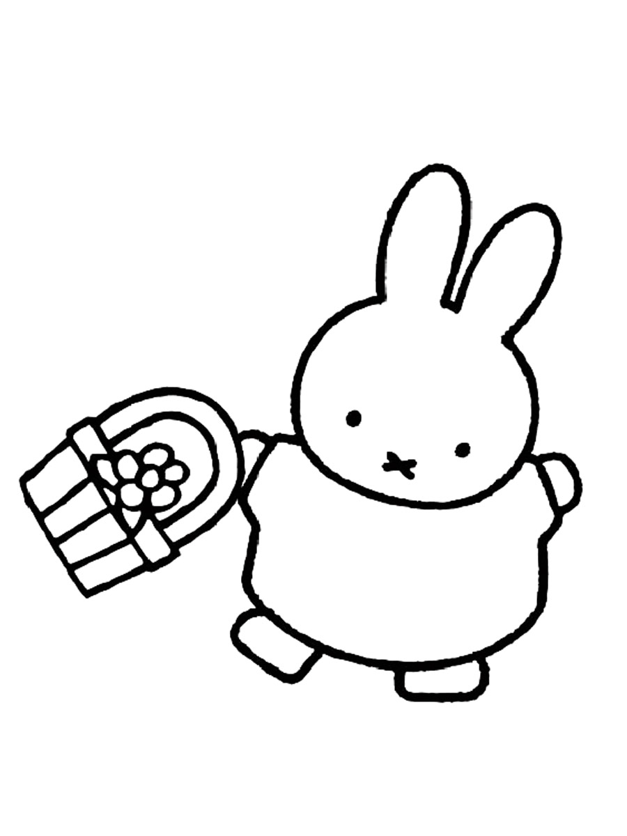 Miffy 2 coloring page
