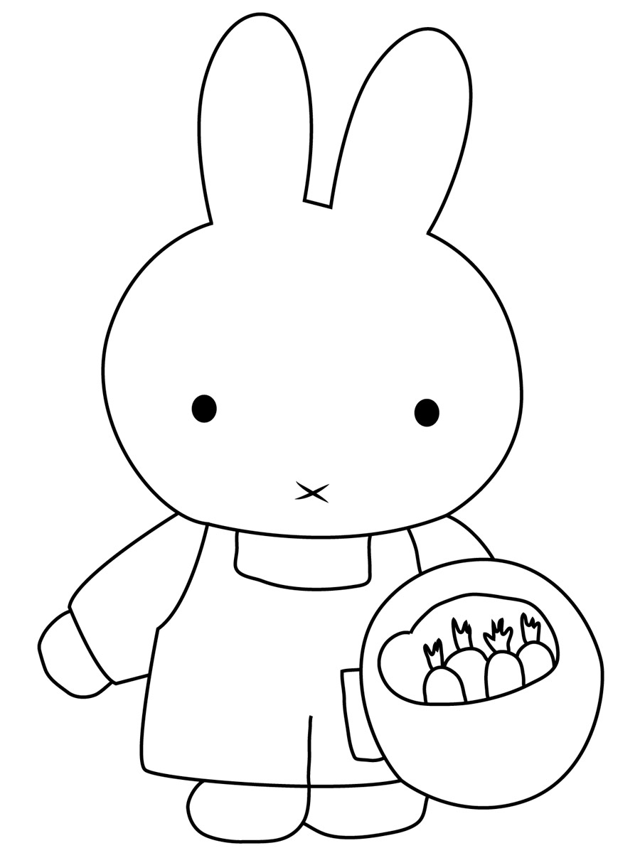 Miffy 20 coloring page