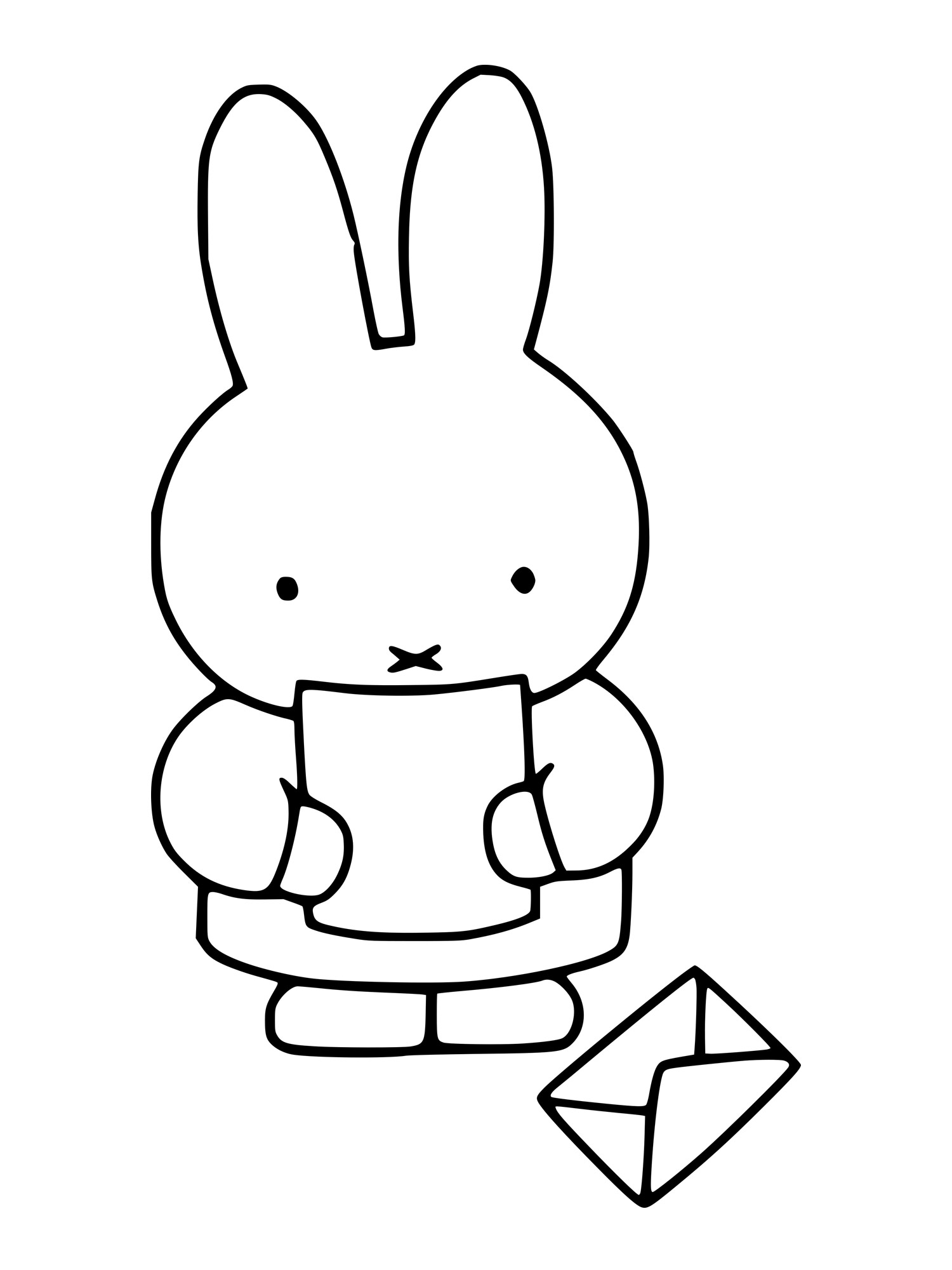 Miffy 25 coloring page