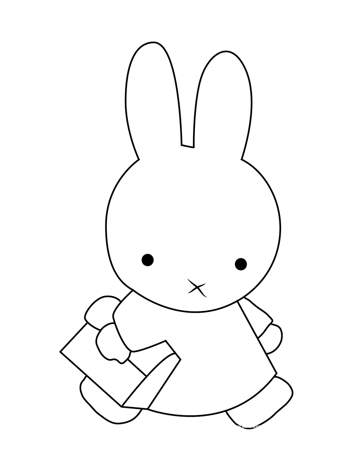 Miffy 4 coloring page