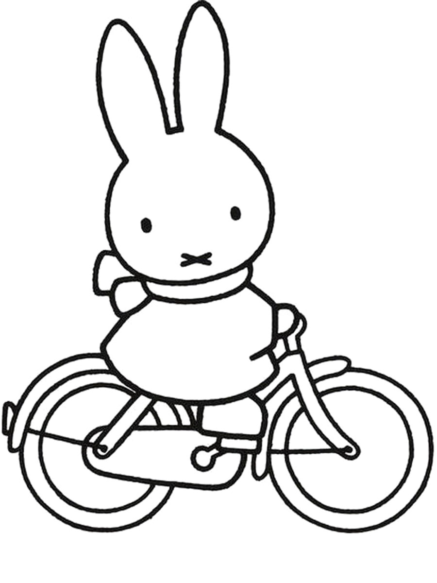 Miffy 6 coloring page