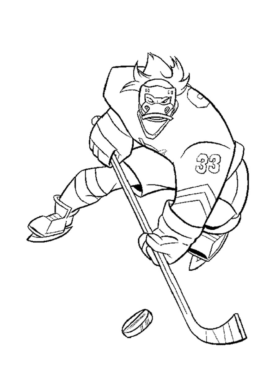 Mighty Ducks 1 coloring page