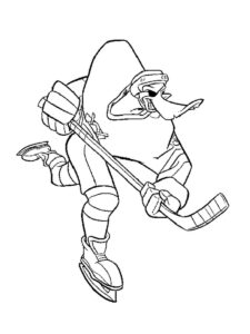 Mighty Ducks 11 coloring page