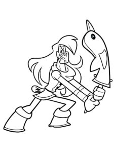 Mighty Magiswords 3 coloring page
