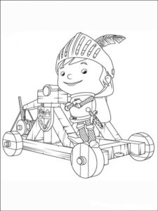Mike the Knight 1 coloring page