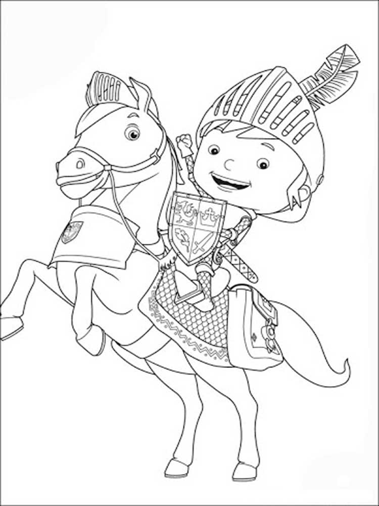 Mike the Knight 11 coloring page