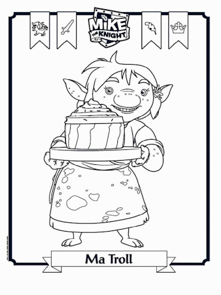 Mike the Knight 12 coloring page