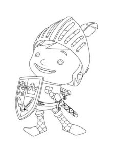Mike the Knight 4 coloring page