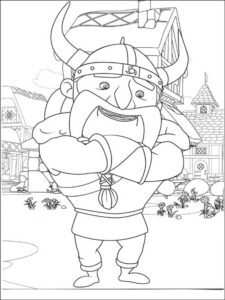 Mike the Knight 5 coloring page