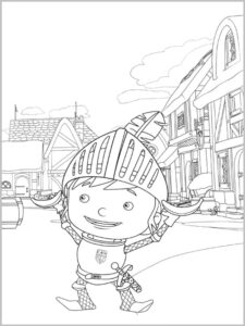 Mike the Knight 6 coloring page