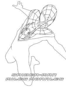 Miles Morales 12 coloring page