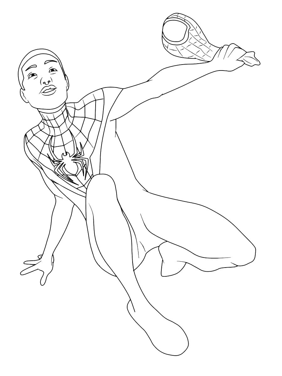 Miles Morales 18 coloring page