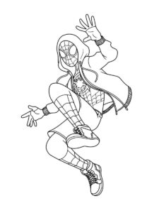 Miles Morales 3 coloring page