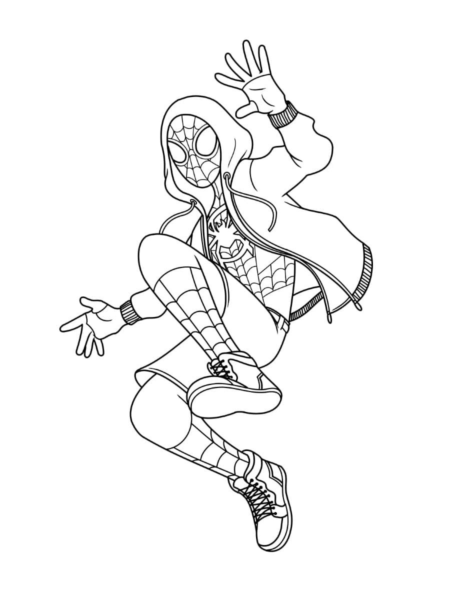 Miles Morales 3 coloring page