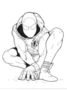 Miles Morales 4 coloring page