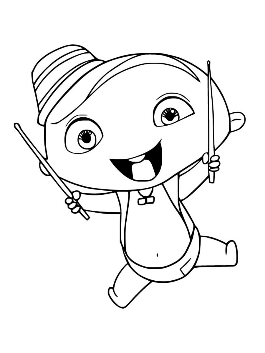 Mini Beat Power Rockers 8 coloring page