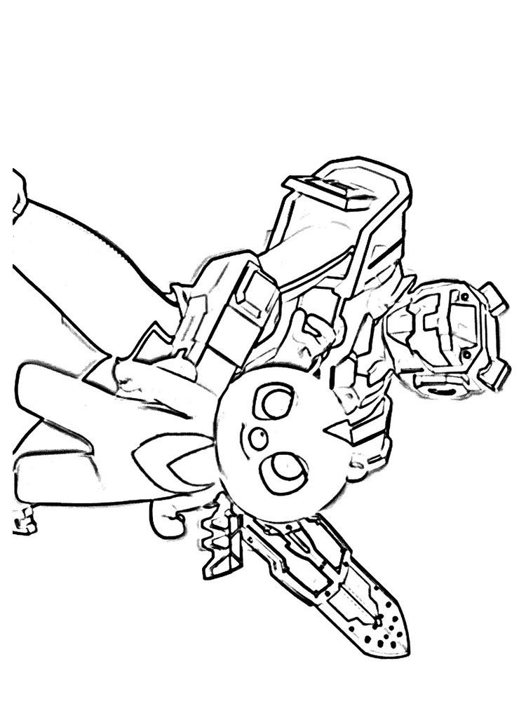 Miniforce 10 coloring page