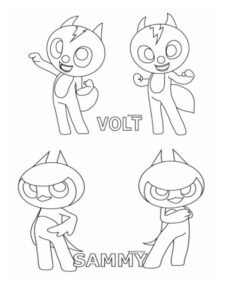 Miniforce 11 coloring page